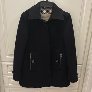 Burberry black Pea Coat